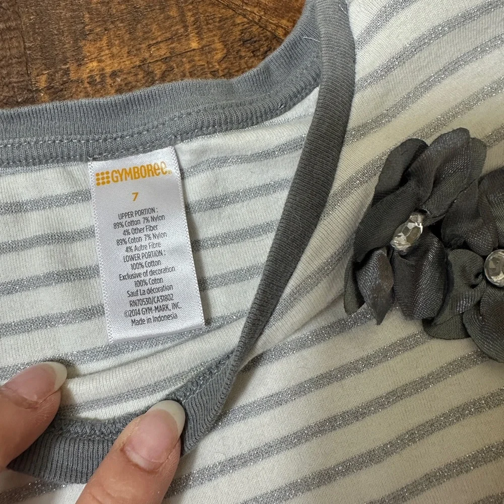 7 Gymboree Gray Sparkle Dress‎